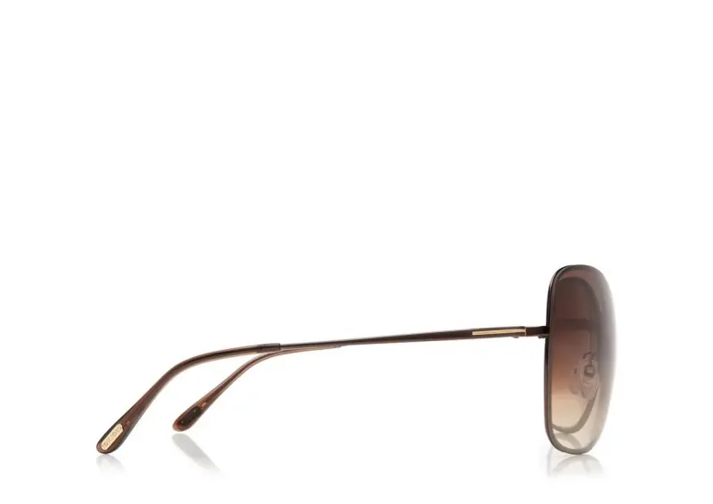 Tom Ford Colette Metal Butterfly Sunglasses DARK BROWN online