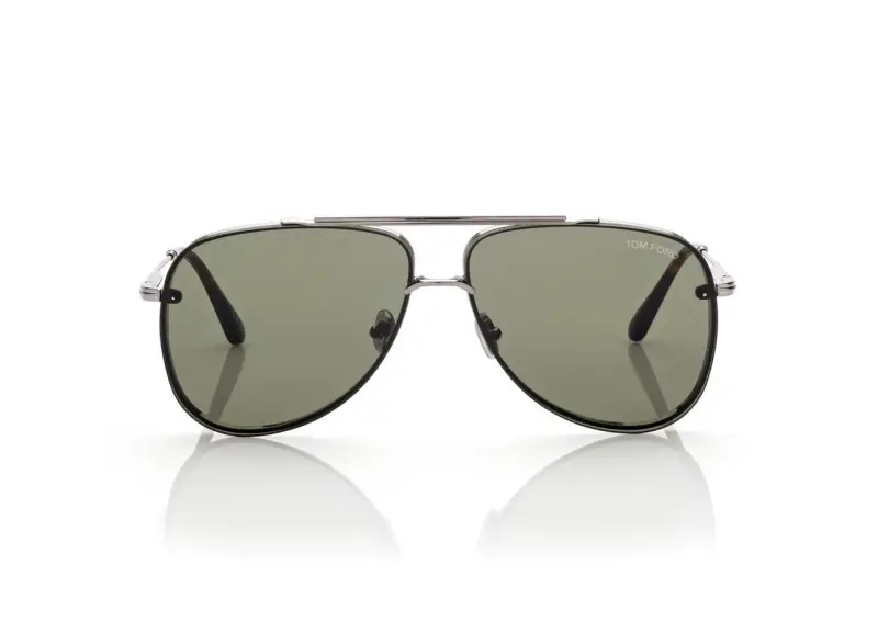 LEON SUNGLASSES Ruthenium / Green online