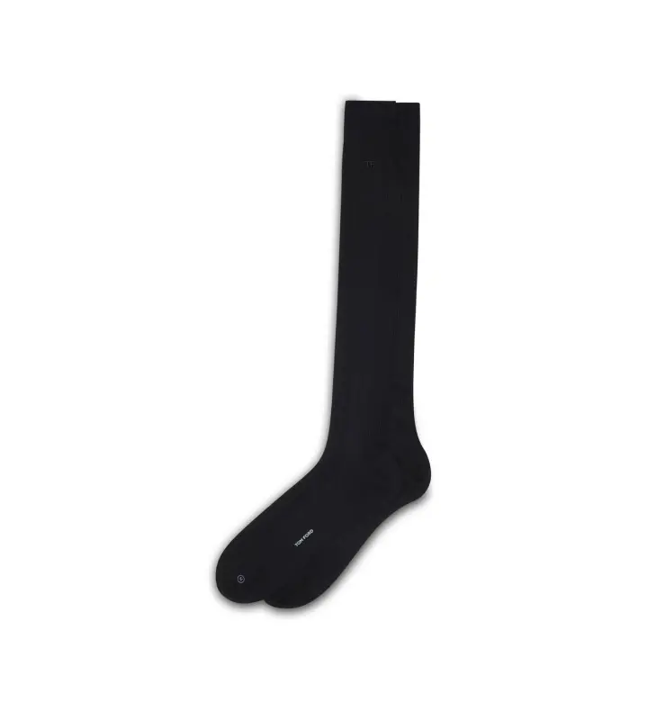 COTTON HERRINGBONE SOCKS BLACK online