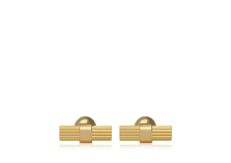 STRIPED T CUFFLINKS GOLD online