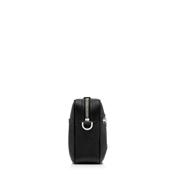 GRAIN LEATHER TRAVELLER MEDIUM MESSENGER BLACK online