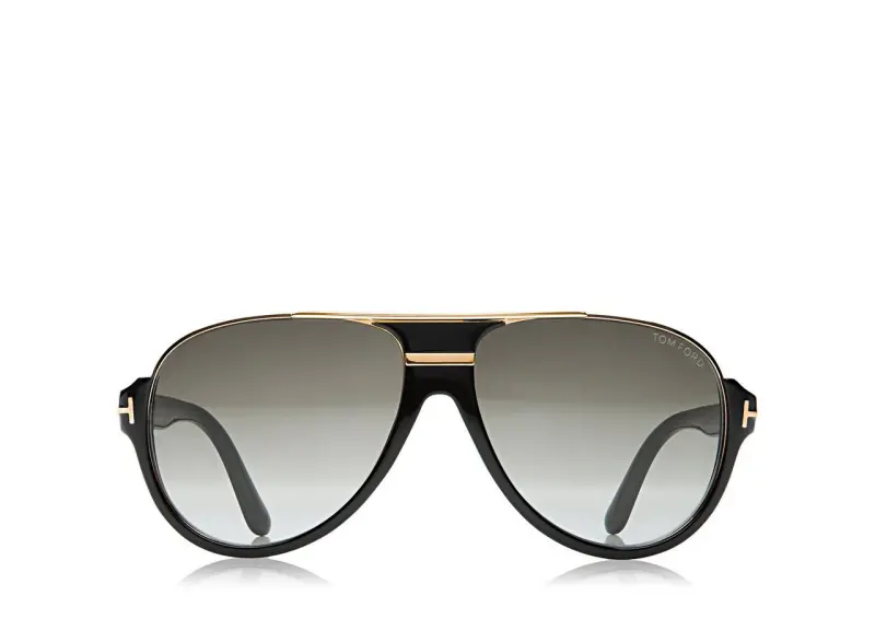 DIMITRY VINTAGE AVIATOR SUNGLASSES SHINY BLACK online