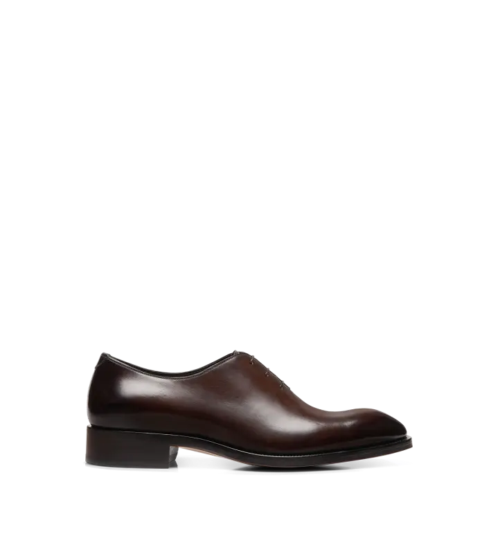 BURNISHED LEATHER WHOLE CUT LACE UP online