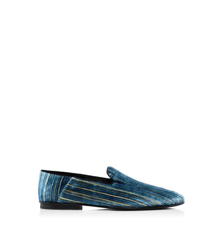 VELVET JACQUARD STEVEN SLIPPER MAJOLICA/GOLD online