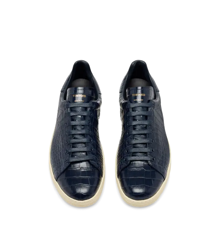 PRINTED ALLIGATOR WARWICK SNEAKER MIDNIGHT + CREAM online