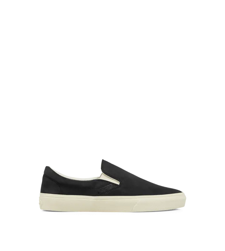 SUEDE JUDE SLIP ON SNEAKER BLACK + CREAM online