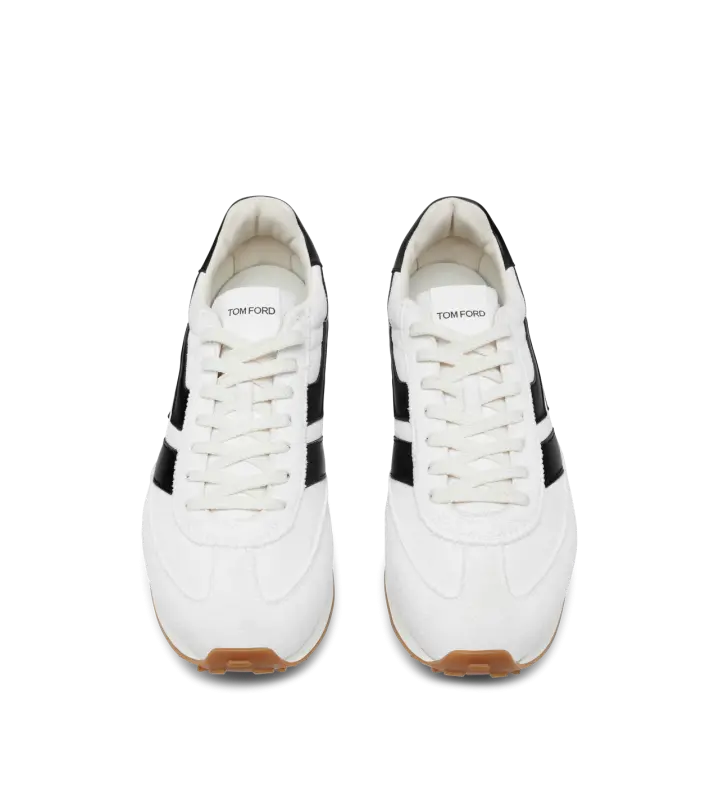SUEDE MICK SNEAKERS OPTICAL WHITE/BLACK + AMBER online