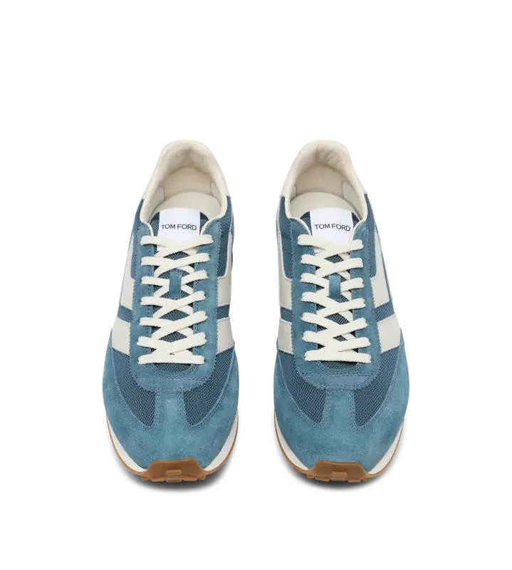 SUEDE MICK SNEAKERS STEEL BLUE + AMBER online