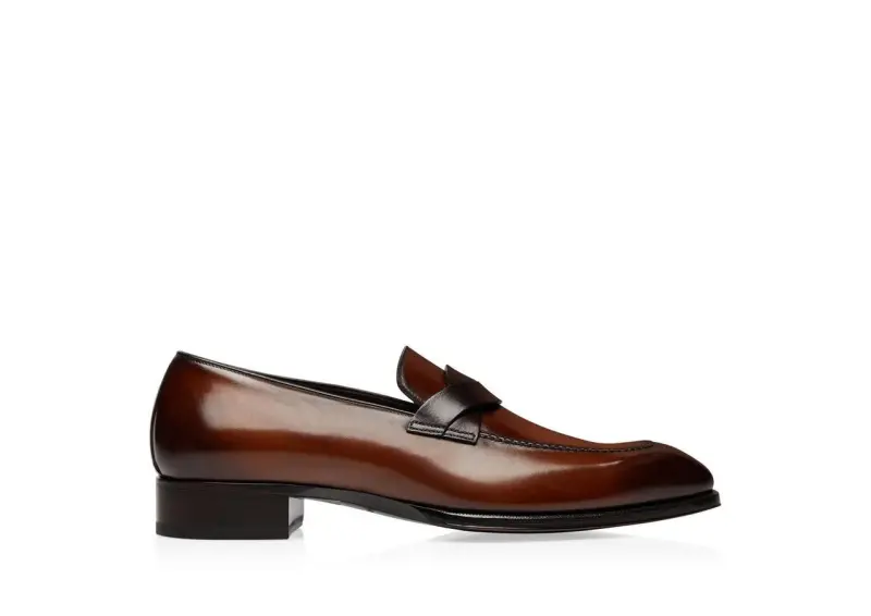 BURNISHED LEATHER ELKAN TWISTED BAND LOAFER online