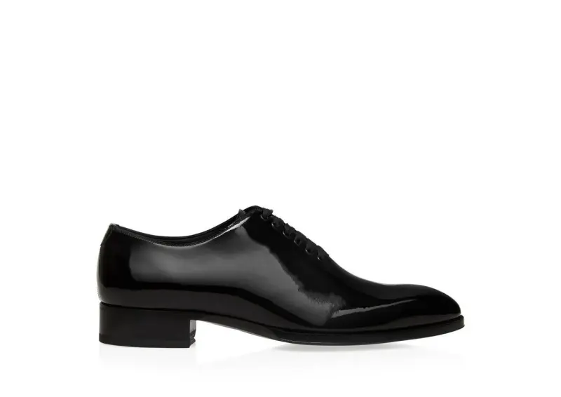 PATENT LEATHER ELKAN LACE UP BLACK online