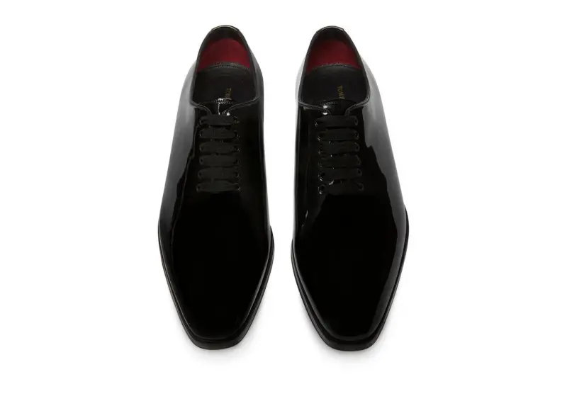 PATENT LEATHER ELKAN LACE UP BLACK online