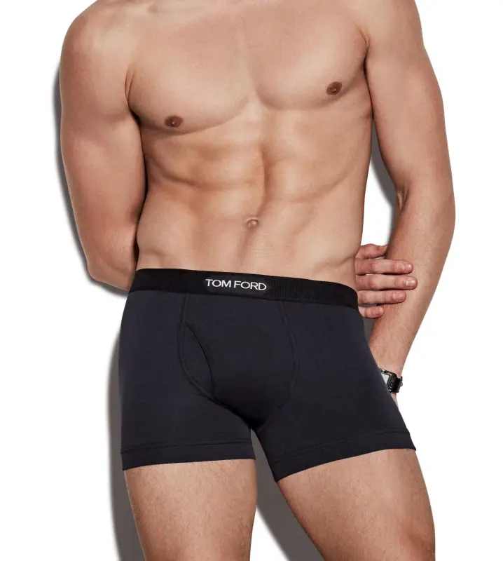 COTTON BOXER BRIEFS EBONY online