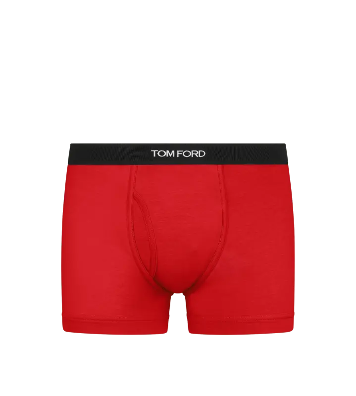 COTTON BOXER BRIEFS RED online