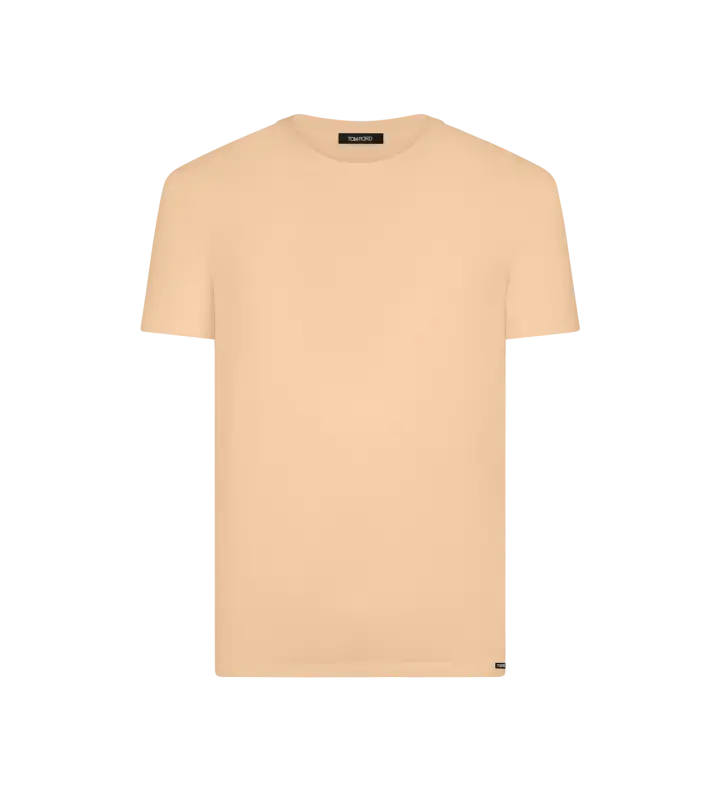 COTTON CREWNECK T-SHIRT NUDE 1 online