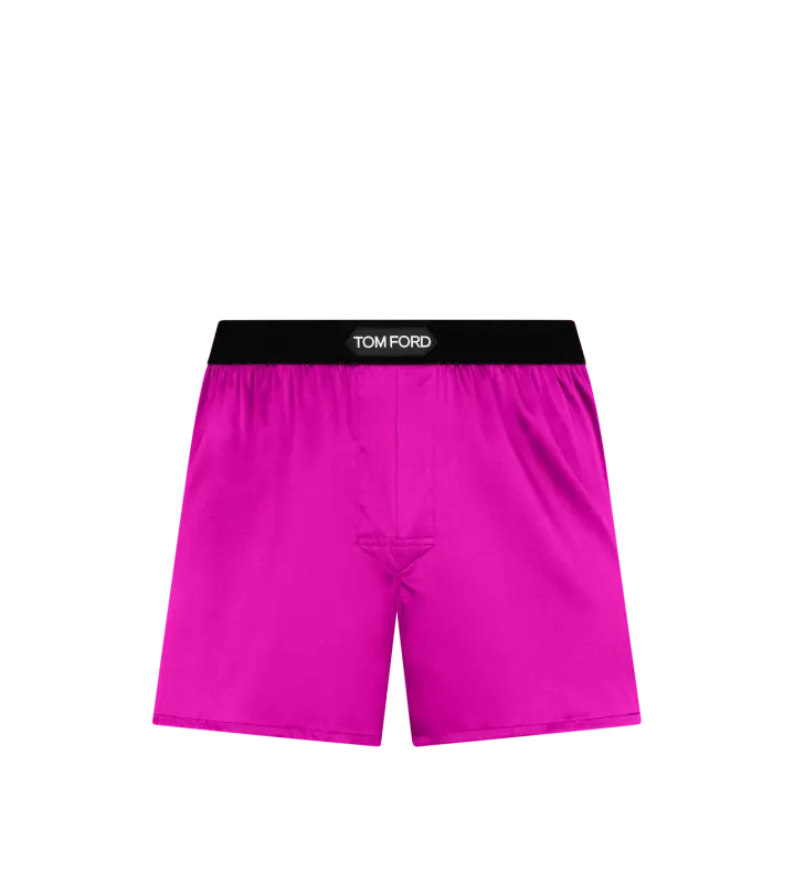 SILK BOXERS FUCHSIA online