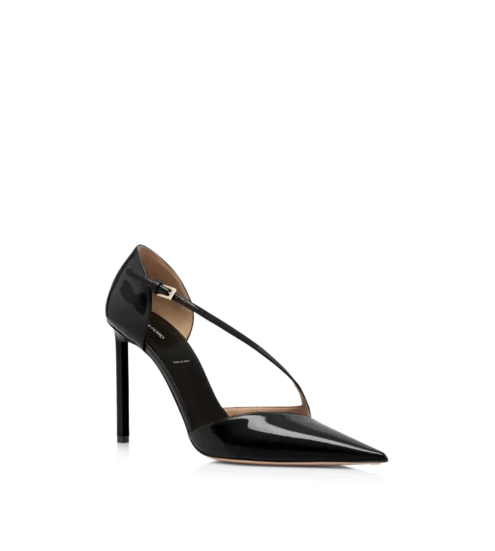 PATENT LEATHER ASYMMETRIC PUMP online