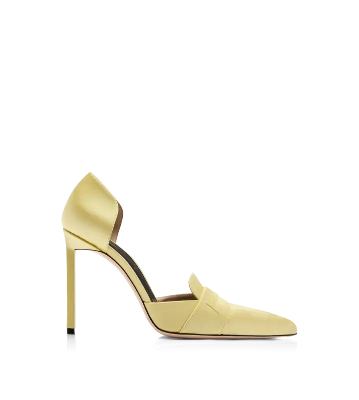 SATIN EVA D'ORSAY PUMP PASTEL YELLOW online