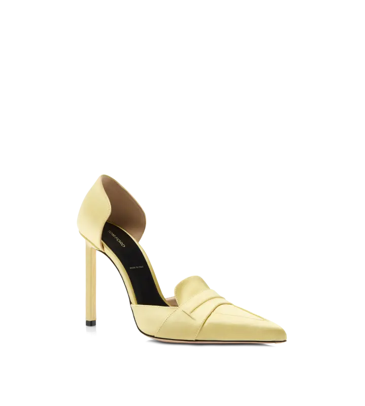 SATIN EVA D'ORSAY PUMP PASTEL YELLOW online