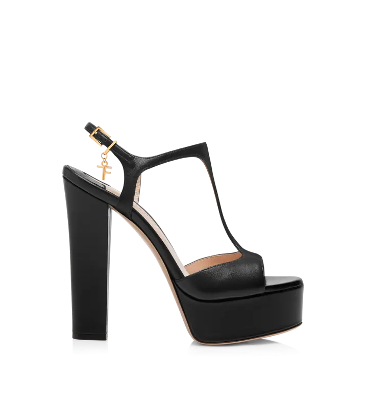 NAPPA LEATHER ANGELINA PLATFORM SANDAL BLACK online