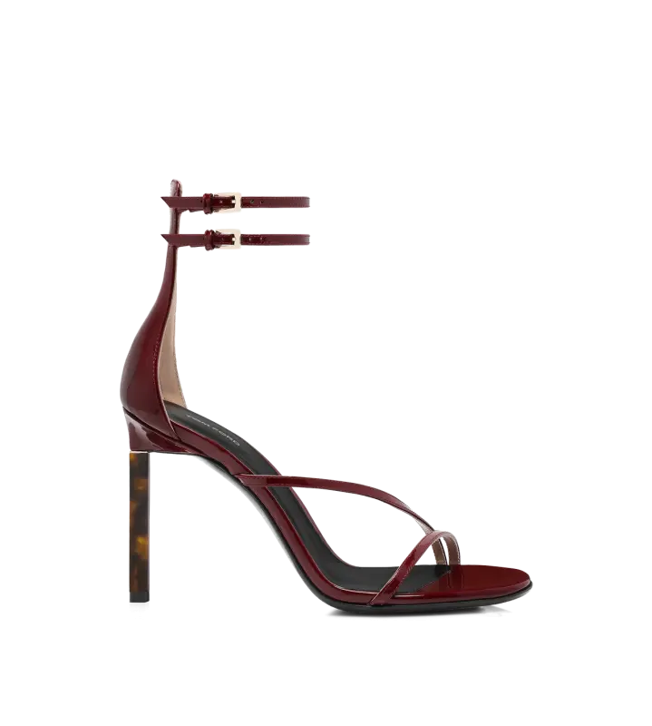 PATENT LEATHER ANKLE STRAP SANDAL online